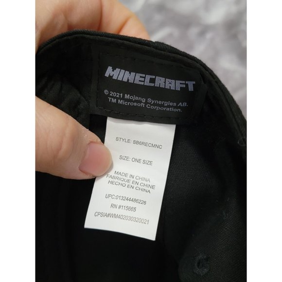 Minecraft Creeper Boys Baseball Cap Hat Youth Size OSFM - Picture 4 of 5